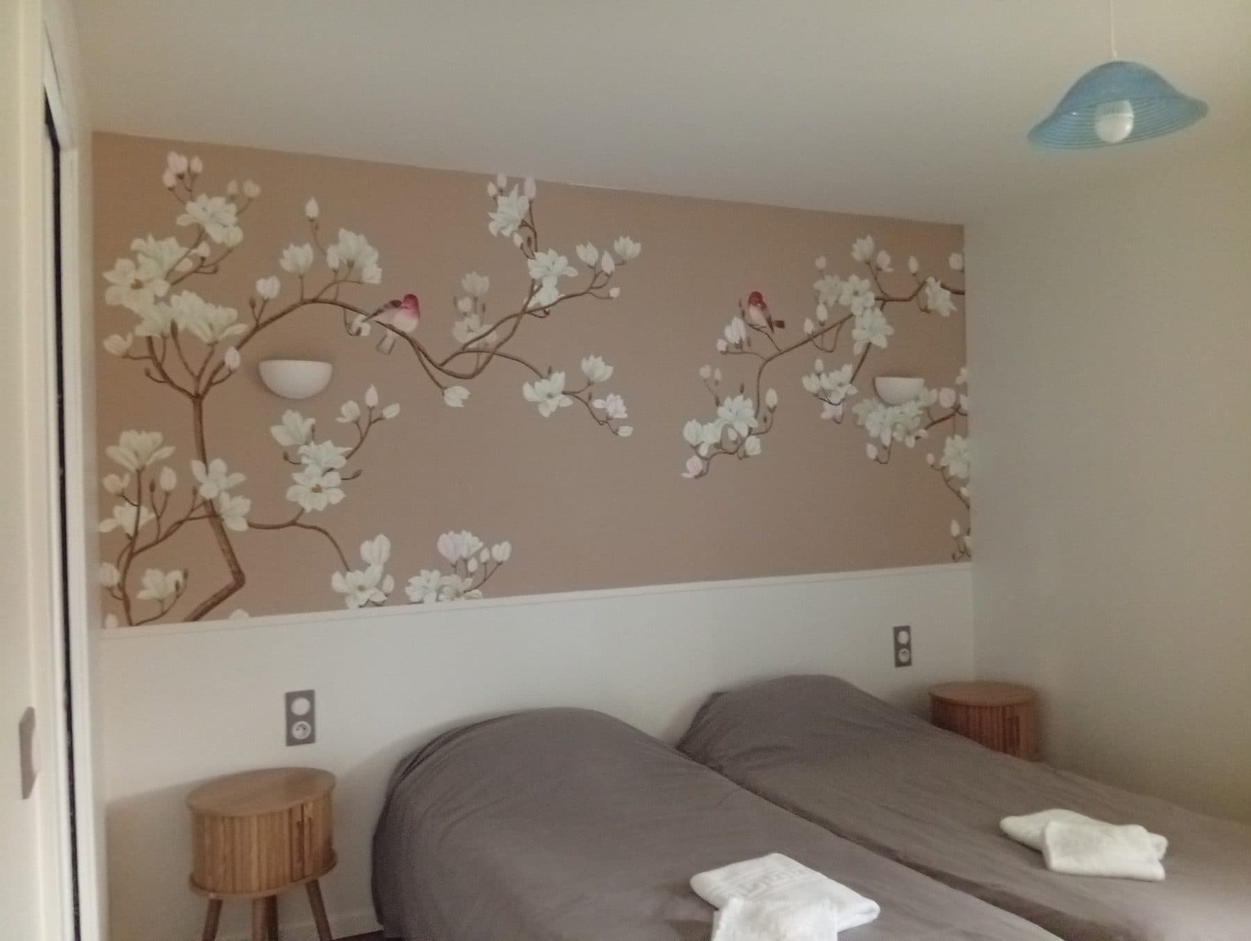 La chambre duo du gîte Le Montet